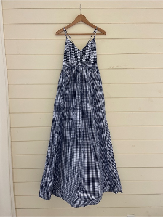J. Crew Dresses & Skirts - J. Crew Blue and White Gingham Gown size 8